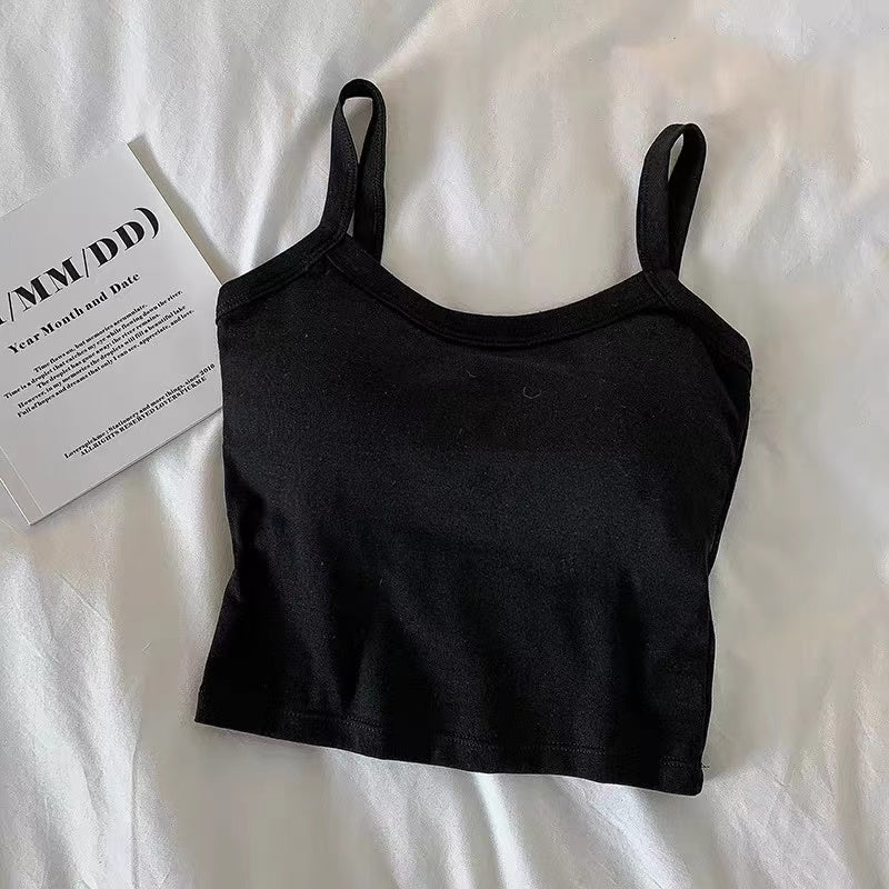 Womens Sexy Sleeveless Crop Top, Fashion Tube Top & Camisole for Ladies, Basic Vest Lingerie