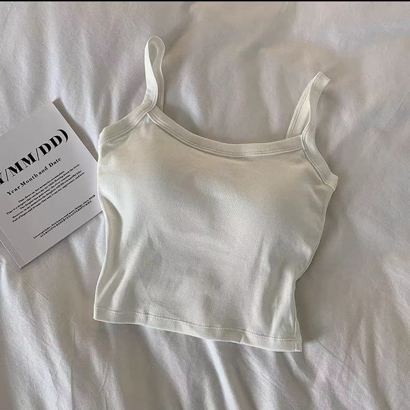 Womens Sexy Sleeveless Crop Top, Fashion Tube Top & Camisole for Ladies, Basic Vest Lingerie