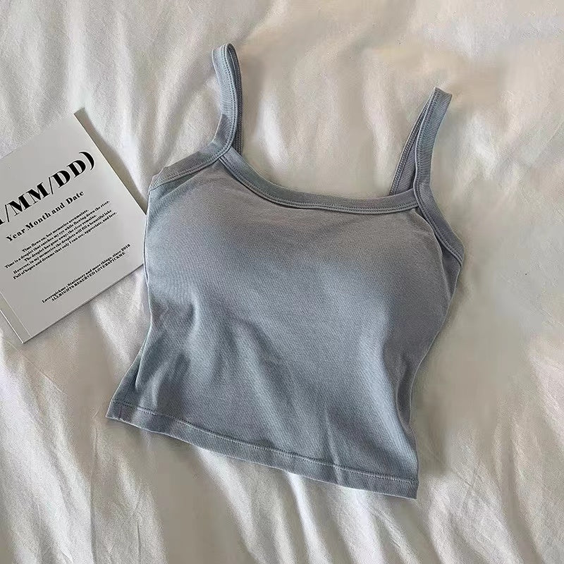 Womens Sexy Sleeveless Crop Top, Fashion Tube Top & Camisole for Ladies, Basic Vest Lingerie