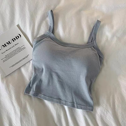 Womens Sexy Sleeveless Crop Top, Fashion Tube Top & Camisole for Ladies, Basic Vest Lingerie