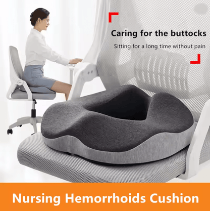 Orthopedic Donut Seat Cushion Memory Foam for Hemorrhoids Tailbone and Sciatica Relief
