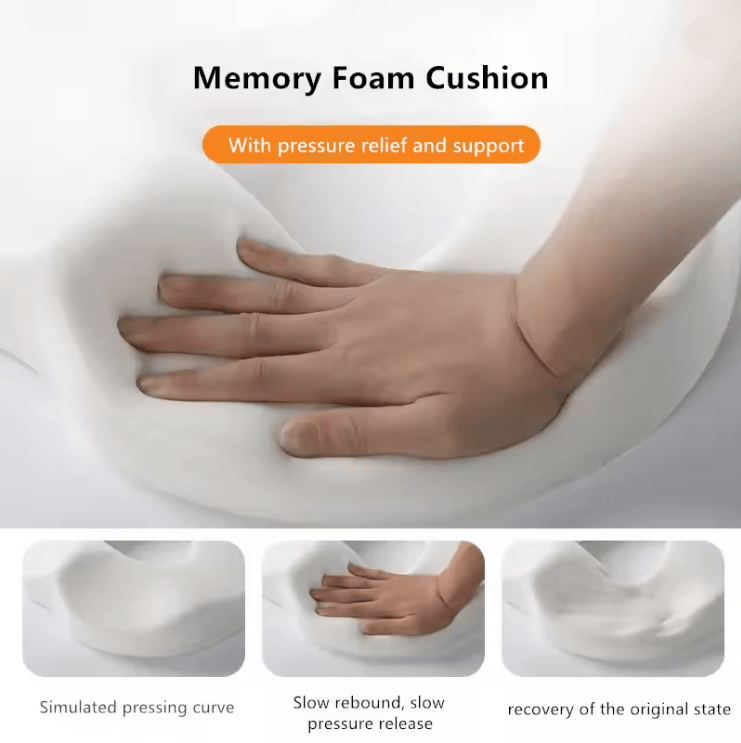Orthopedic Donut Seat Cushion Memory Foam For Hemorrhoids Tailbone And Sciatica Relief 2