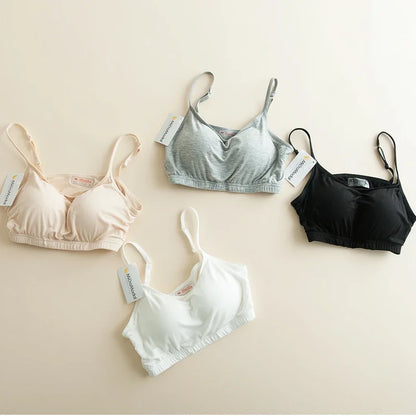 New Modal NonSteel Ring Underwear Integrated Chest Pad Suspender Vest Bra  Sports Camisole 1