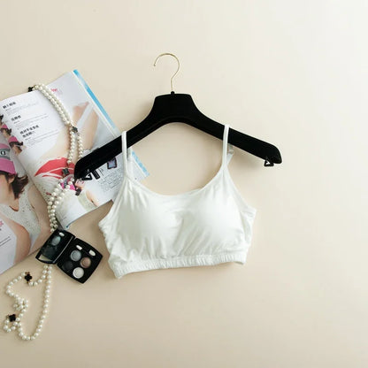 New Modal NonSteel Ring Underwear Integrated Chest Pad Suspender Vest Bra  Sports Camisole 8
