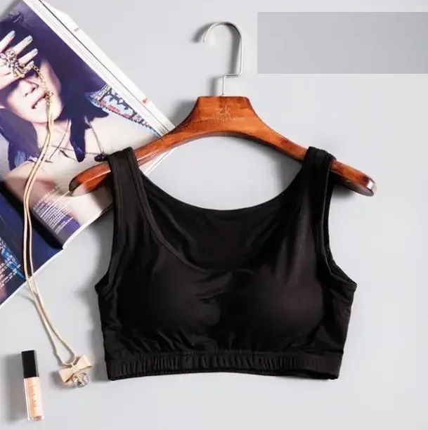 New Modal NonSteel Ring Underwear Integrated Chest Pad Suspender Vest Bra  Sports Camisole 10