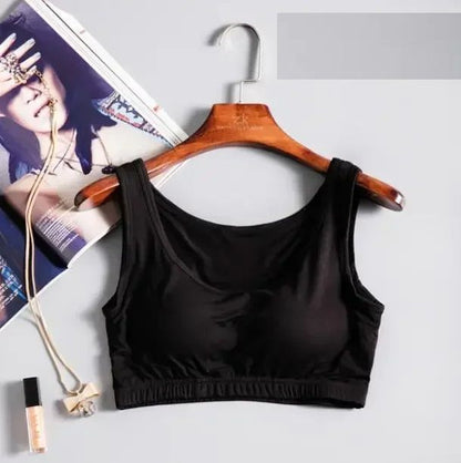 New Modal NonSteel Ring Underwear Integrated Chest Pad Suspender Vest Bra  Sports Camisole 10