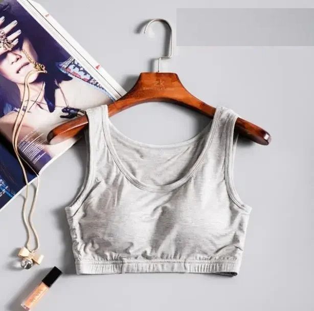 New Modal NonSteel Ring Underwear Integrated Chest Pad Suspender Vest Bra  Sports Camisole 11