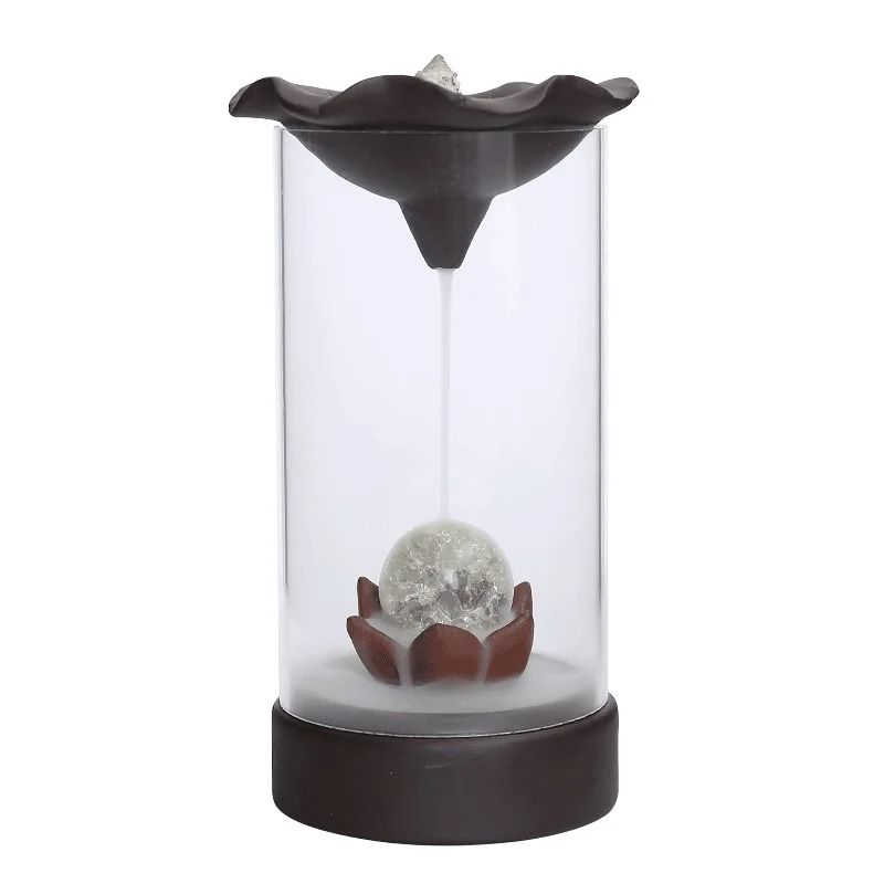 Backflow Incense Burner With Windproof Cover For Home And Office Decor 6
