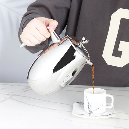 Double Wall Insulated Stainless Steel French Press Coffee Maker