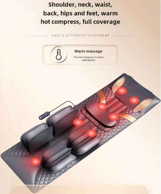 Full Body Heated Vibration Massage Mat With Airbag Traction And Remote Control 1