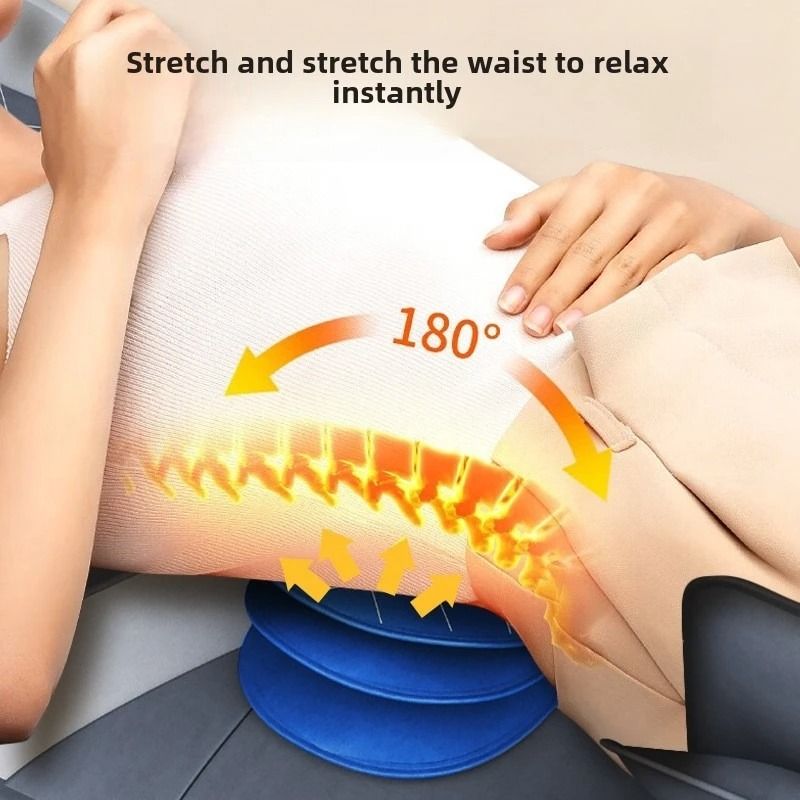 Full Body Heated Vibration Massage Mat With Airbag Traction And Remote Control 4