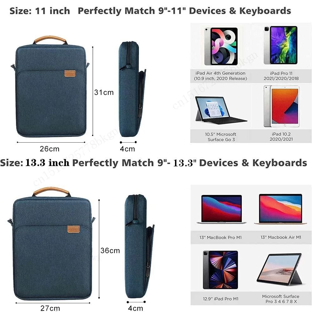 Tablet Sleeve Bag Shockproof Pouch For IPad Pro Air And Tablets 913 Inch 2