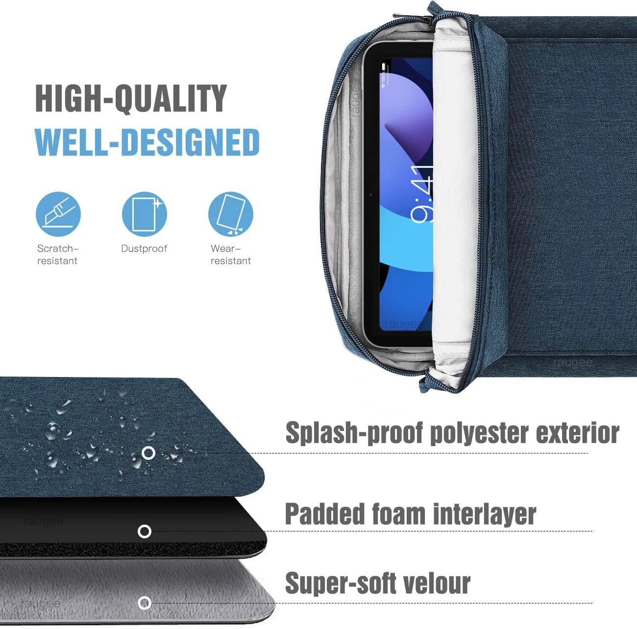 Tablet Sleeve Bag Shockproof Pouch For IPad Pro Air And Tablets 913 Inch 4