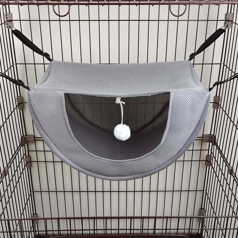 Cat Hammock For Small Pets Breathable Mesh Pet Bed 2