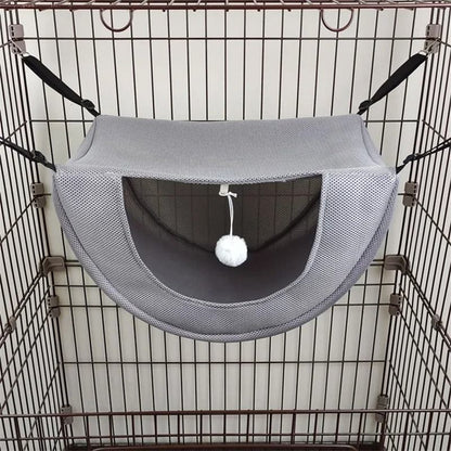 Cat Hammock For Small Pets Breathable Mesh Pet Bed 7