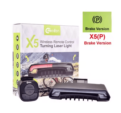 Wireless Bike Rear Light Smart Brake USB Rechargeable With Remote Turn Signals 3