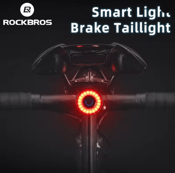 Smart Brake Bicycle Tail Light USB Rechargeable Waterproof Rear Light For Road And MTB Cycling 1