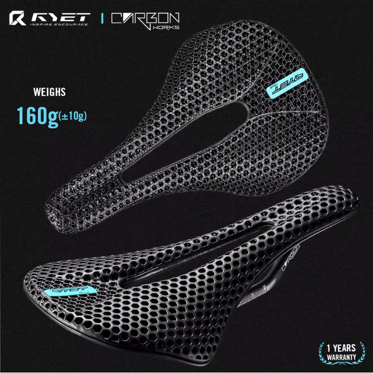 3D Printed Carbon Bike Saddle Ultralight Road and MTB Racing Seat Cushion