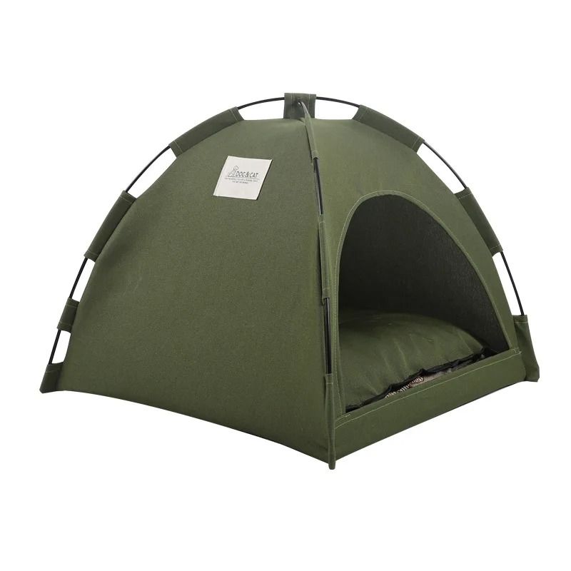 Canvas Pet Tent Bed Cozy Cat Cave For Cats And Small Dogs 7