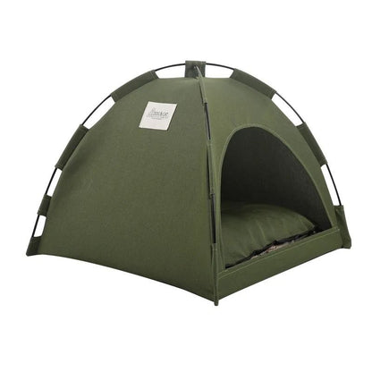 Canvas Pet Tent Bed Cozy Cat Cave For Cats And Small Dogs 7