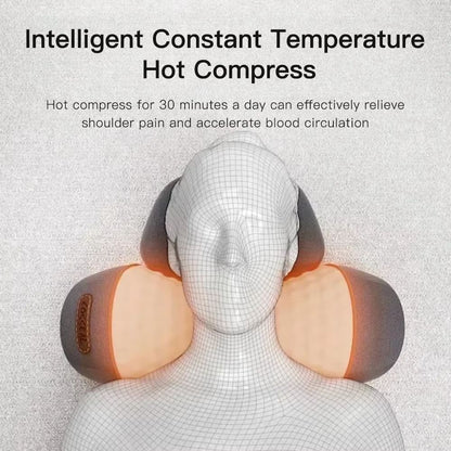 Okayso Electric Neck Massager Pillow With Heat Vibration  Cervical Traction 2