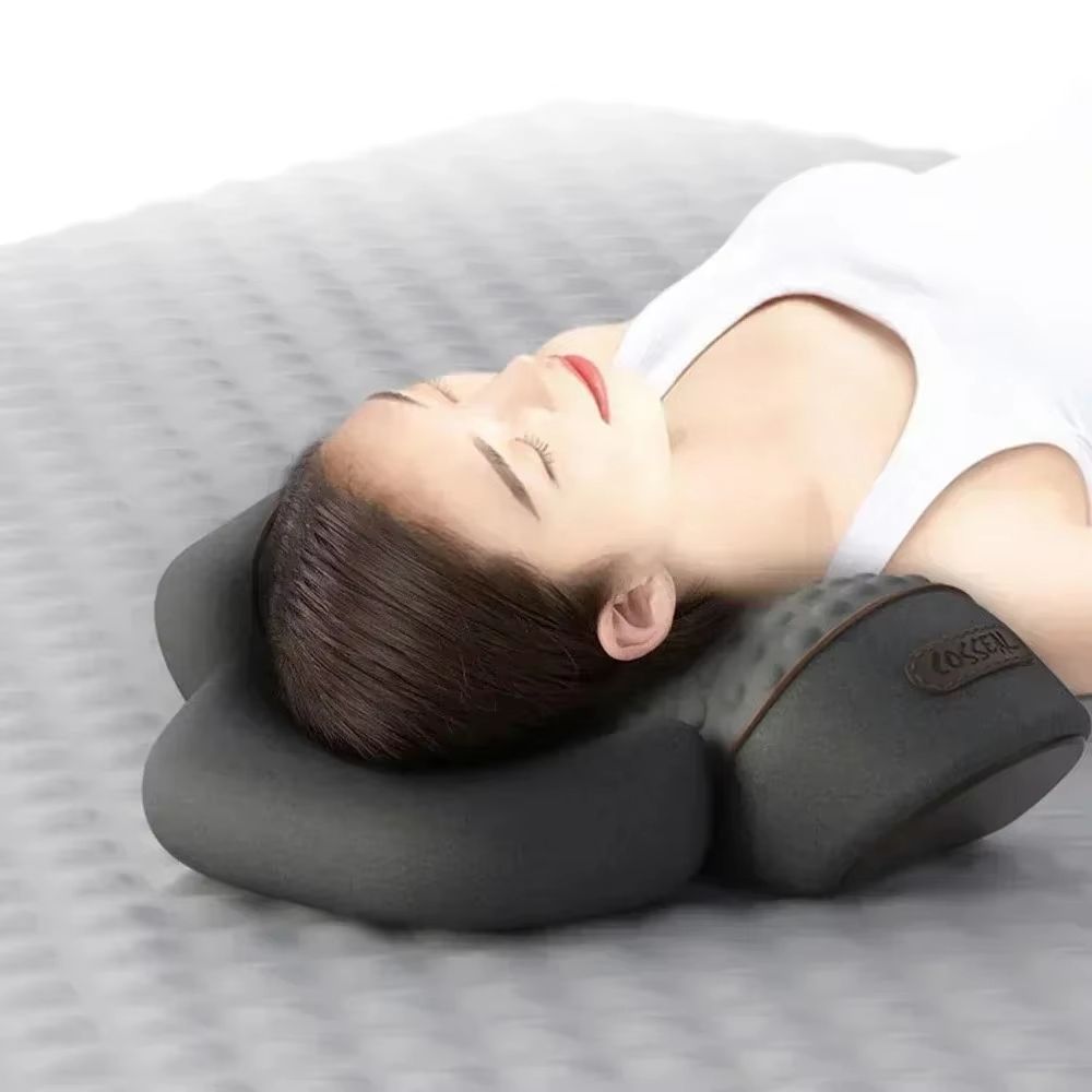 Okayso Electric Neck Massager Pillow With Heat Vibration  Cervical Traction 4