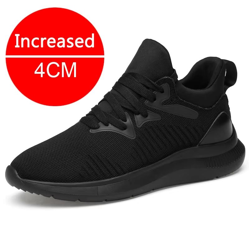 Mens Elevator Sneakers  Breathable Height Increasing Shoes With 610CM Boost 6