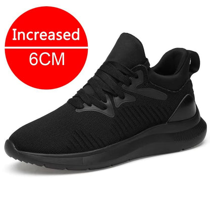 Mens Elevator Sneakers  Breathable Height Increasing Shoes With 610CM Boost 7