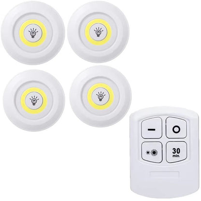 Dimmable LED Under Cabinet Lights With Remote  Battery Operated Closet  Wardrobe Lighting 10
