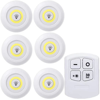 Dimmable LED Under Cabinet Lights With Remote  Battery Operated Closet  Wardrobe Lighting 12