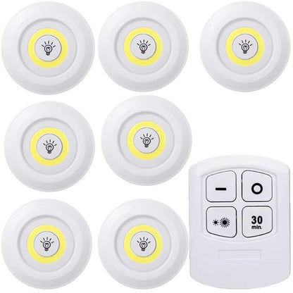 Dimmable LED Under Cabinet Lights With Remote  Battery Operated Closet  Wardrobe Lighting 13