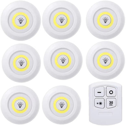 Dimmable LED Under Cabinet Lights With Remote  Battery Operated Closet  Wardrobe Lighting 14