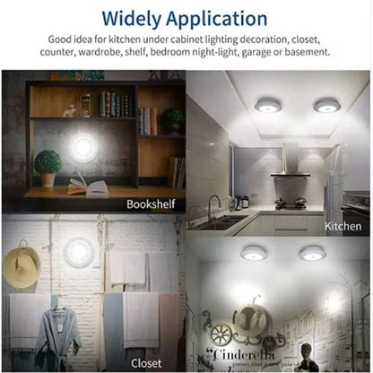 Dimmable LED Under Cabinet Lights With Remote  Battery Operated Closet  Wardrobe Lighting 1