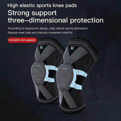 Fitness Knee Brace With Silicone Padding  Compression Support Sleeve For Sports And Joint Protectio 1