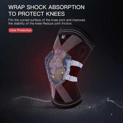 Fitness Knee Brace With Silicone Padding  Compression Support Sleeve For Sports And Joint Protectio 2