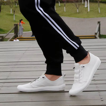 Mens Genuine Leather Loafers  Classic White Casual Shoes For Everyday Comfort 10