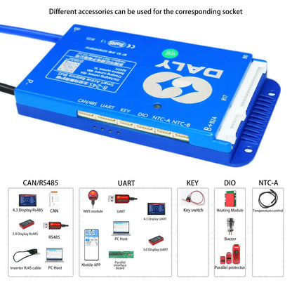 Daly Smart BMS With Bluetooth  Active Balance System For LiFePO4 Liion LTO  NMC Batteries 1
