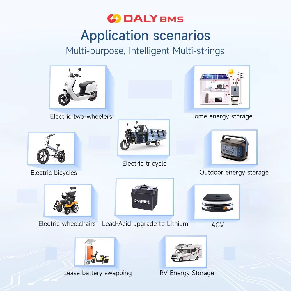 Daly Smart BMS With Bluetooth  Active Balance System For LiFePO4 Liion LTO  NMC Batteries 3