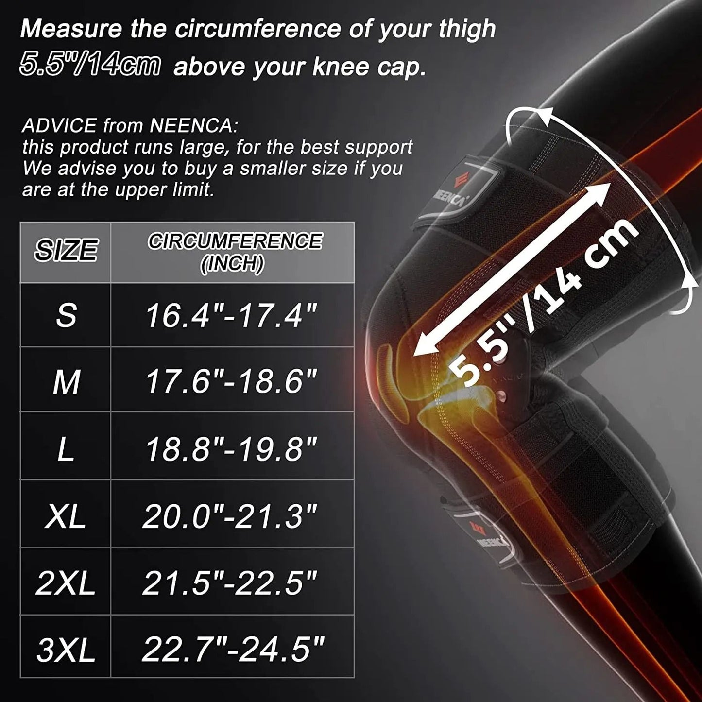 Hinged Knee Brace With Side Stabilizers For Joint Pain Relief Arthritis Meniscus Tear ACL PCL Suppo 5