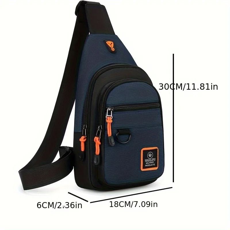 Men Outdoor Hiking Crossbody Shoulder Bag Waterproof Travel Chest Bag 2