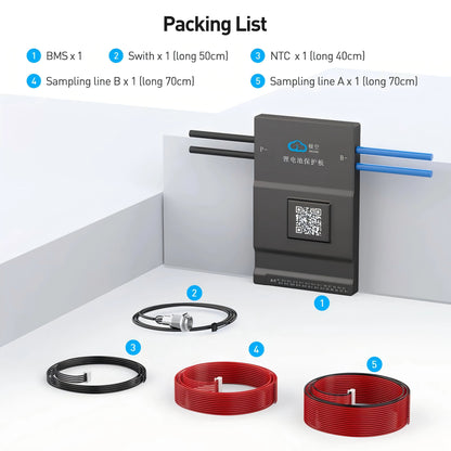 Smart Active Balance BMS Lifepo4 LiIon LTO Battery Management System 8S24S 60A600A 2