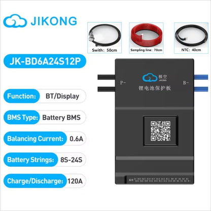 Smart Active Balance BMS Lifepo4 LiIon LTO Battery Management System 8S24S 60A600A 16