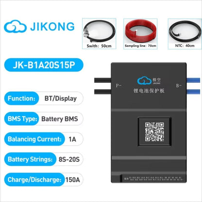 Smart Active Balance BMS Lifepo4 LiIon LTO Battery Management System 8S24S 60A600A 20