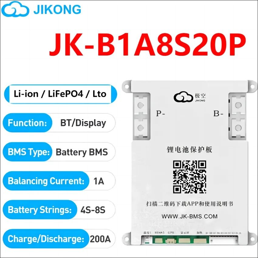 Smart Active Balance BMS Lifepo4 LiIon LTO Battery Management System 8S24S 60A600A 27