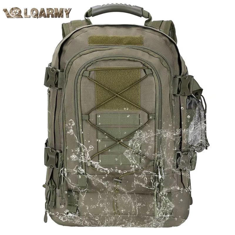 60L Tactical Backpack for Men – Expandable Military Hiking and Camping Rucksack