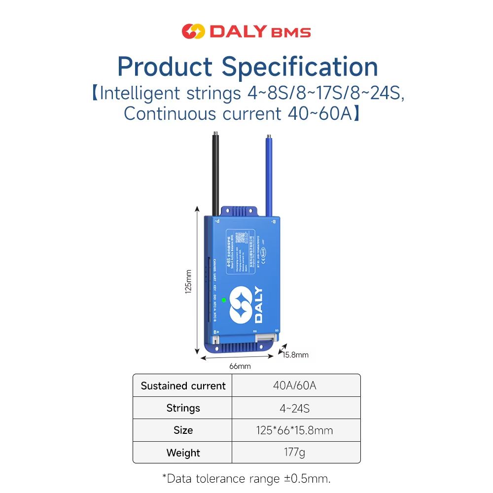 Daly 100 Smart BMS With Bluetooth  Advanced Battery Management System For LiFePO4 Liion  LTO Packs 3