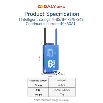 Daly 100 Smart BMS With Bluetooth  Advanced Battery Management System For LiFePO4 Liion  LTO Packs 3