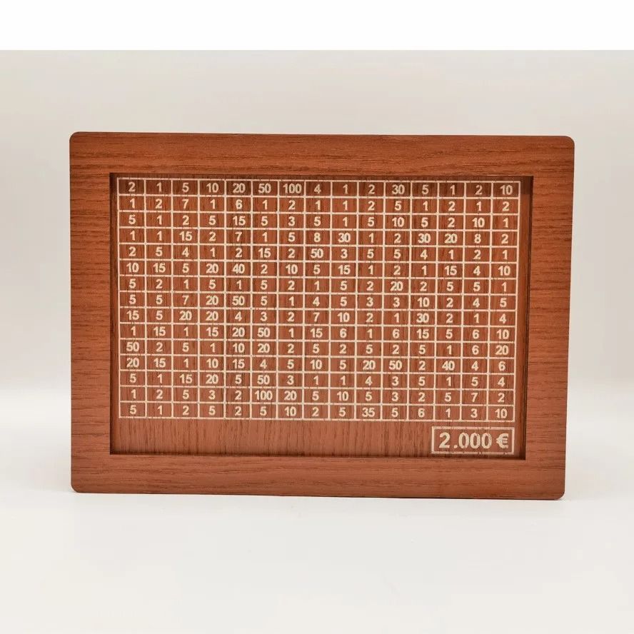 Wooden Euro Money Box With Saving Goals And Numbered Counter  Reusable Piggy Bank For Kids And Adul 9