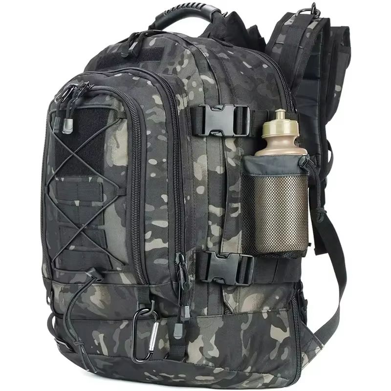 Extra Large 60L Tactical Backpack  WaterResistant Outdoor Hiking  Travel Pack With Laptop Compartme 7