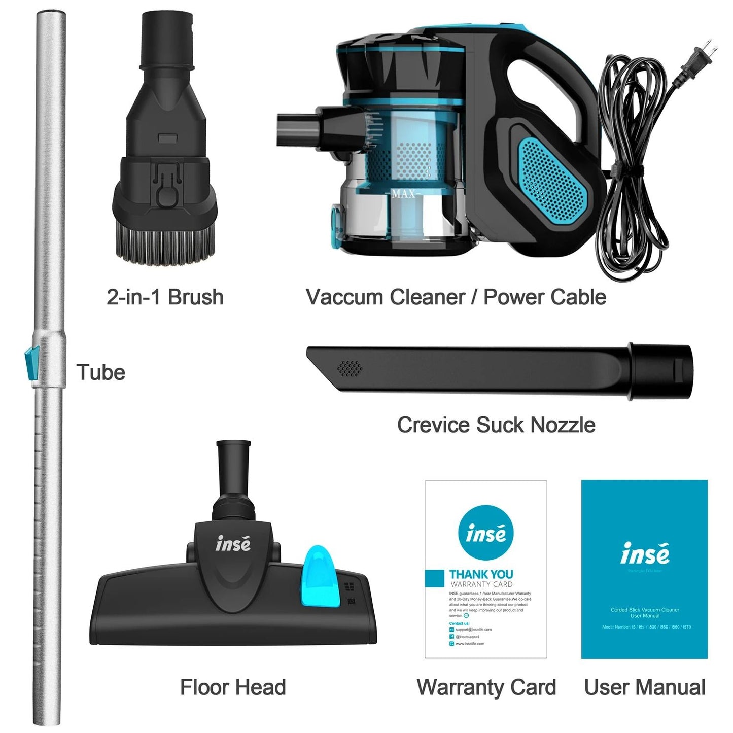 Corded Stick Vacuum Cleaner 18Kpa Suction 600W Motor Lightweight Handheld Vacuum For Pet Hair And H 6